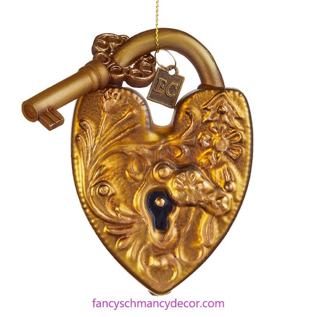 4" Key to My Heart Ornament by RAZ Imports