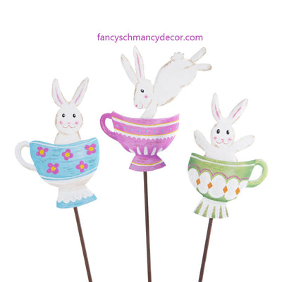 Tea Party Bunnies by The Round Top Collection Assorted Set of 3