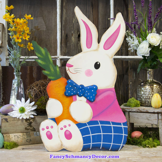 Dapper Bunny with Carrot by The Round Top Collection