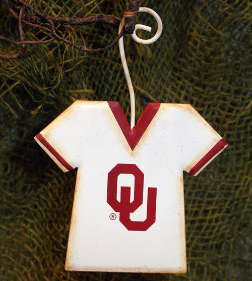 GOKU013 NCAA Oklahoma University Jersey School Ornament The Round Top Collection - FancySchmancyDecor