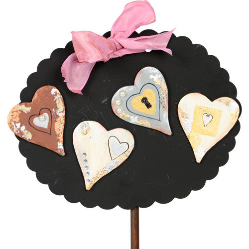 Vintage Heart Magnets by The Round Top Collection V8046 - FancySchmancyDecor
