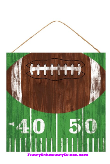 10"Sq Vintage Football Sign