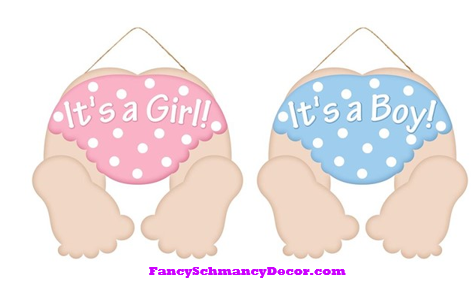 It's A Girl or It's A Boy Sign