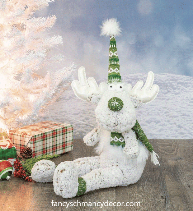 Arctic Emerald Snow Moose Sitter