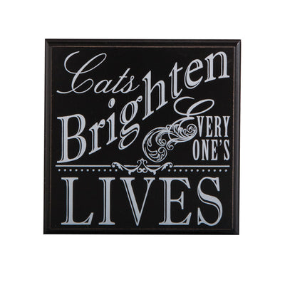 Cats Brighten Plaque - FancySchmancyDecor