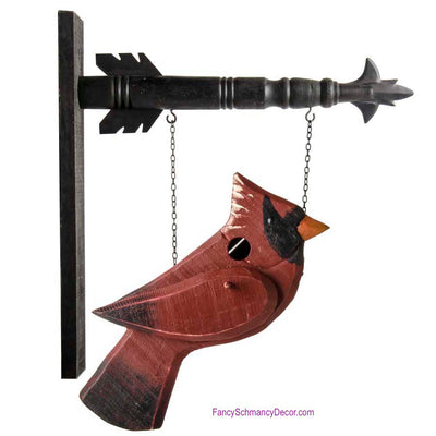 Red Cardinal Birdhouse (One Sided) Arrow Replacement by K&K Interiors