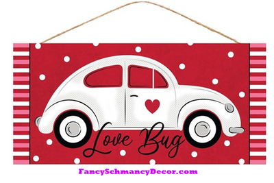 12.5"L X 6"H Love Bug/Car Sign