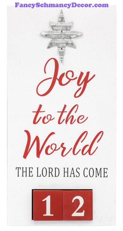 Joy to the World Countdown Hanger