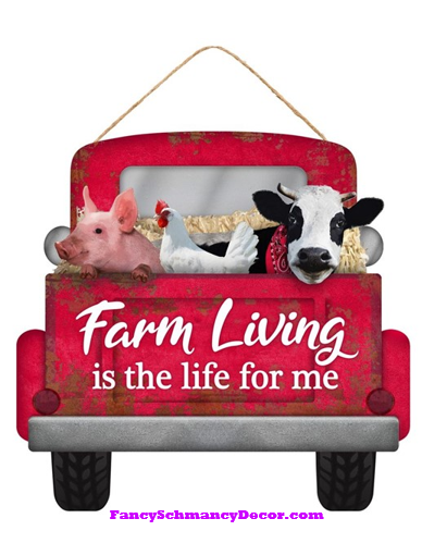 Farm Living Truck Sign