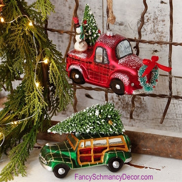 4" Automobile Ornament by Raz Imports