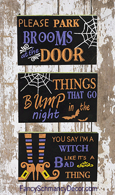 Halloween Block Sign