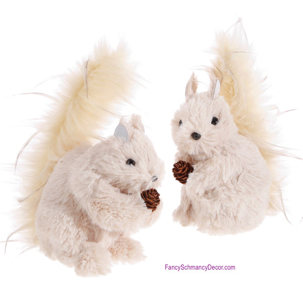 Whimsical Wood Squirrels Set of Assorted 2 by Raz Imports