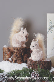 Whimsical Wood Squirrels Set of Assorted 2 by Raz Imports