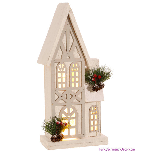 16" Tudor Lighted House by Raz Imports