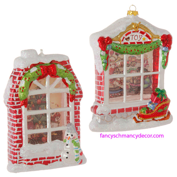 Window Shadowbox Ornament by RAZ Imports