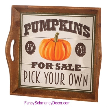 Pumpkin For Sale Tray by Raz Imports