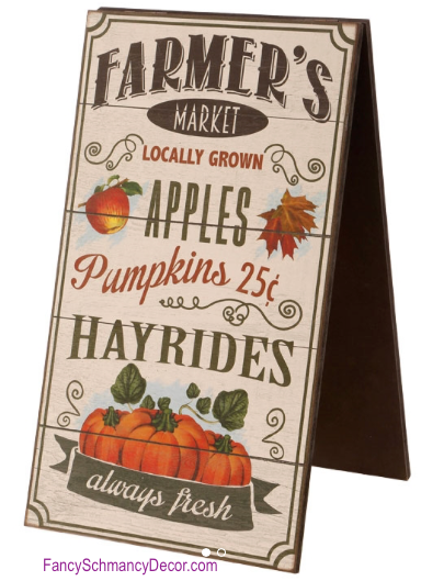 Farmers Market Sign Ivory by Raz Imports