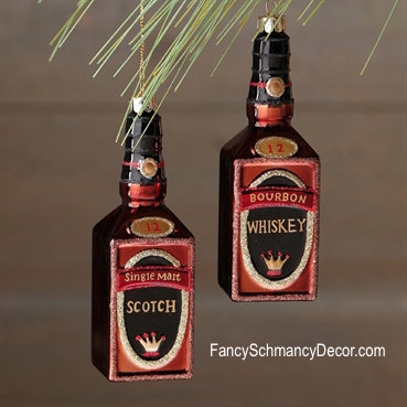 5.5" Liquor Bottle Scotch or Whiskey Ornament by Raz Imports