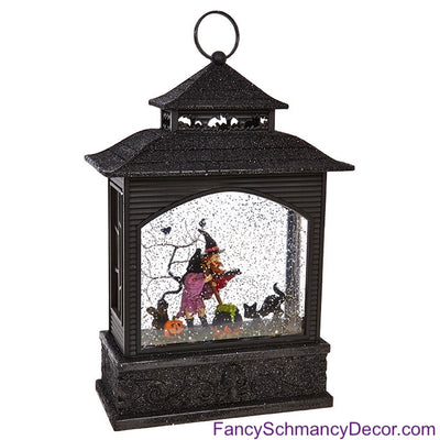 11" Witch Lighted Water Lantern by Raz Imports