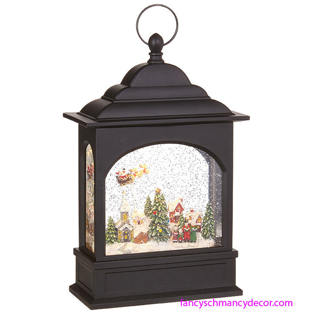 Flying Santa Lighted Water Lantern by RAZ Imports