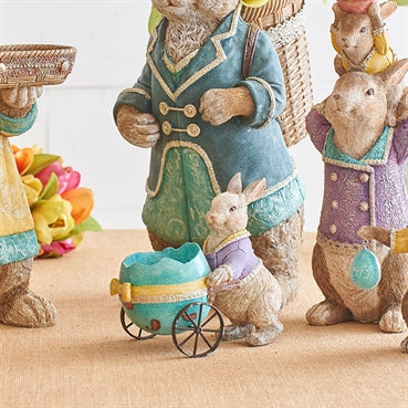 Rabbit with Egg Cart by RAZ Imports