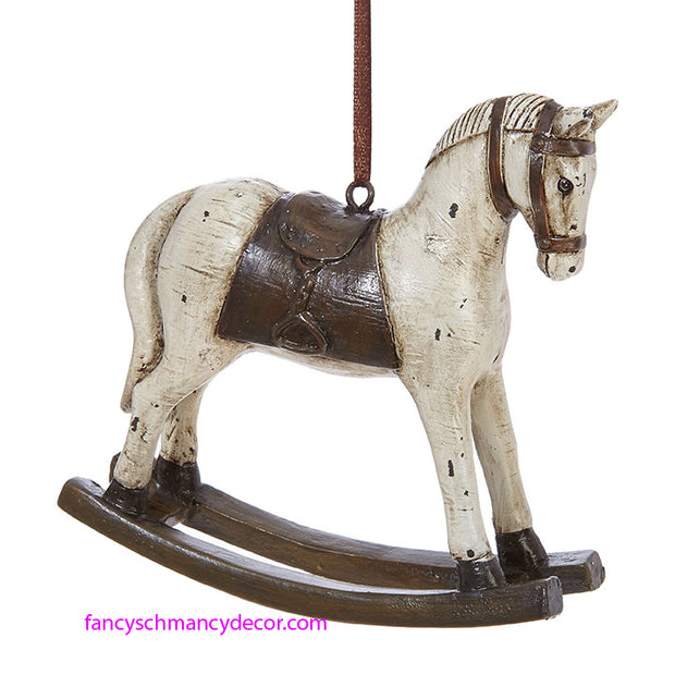 4.5 " Rocking Horse Ornament by Raz Imports