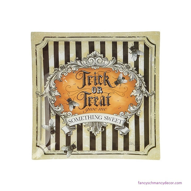 10" Trick or Treat Plate by Raz Imports
