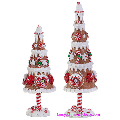 Set of 2 Gingerbread Trees by RAZ Imports