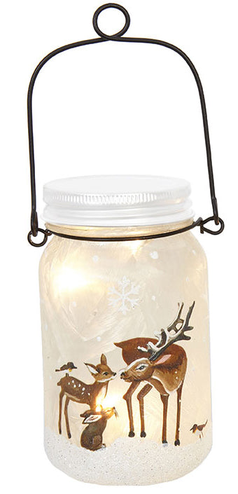 Lighted Mason Jar Ornament by RAZ Imports