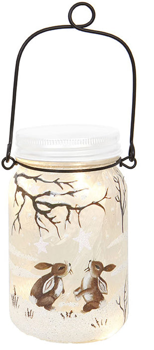 Lighted Mason Jar Ornament by RAZ Imports