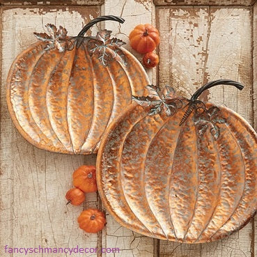 16" Pumpkin Tray by Raz Imports