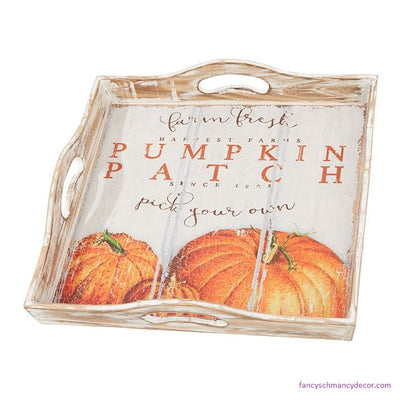 Pumpkin Patch Tray by Raz Imports