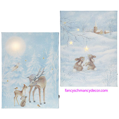 Forest Animals Lighted Print by RAZ Imports