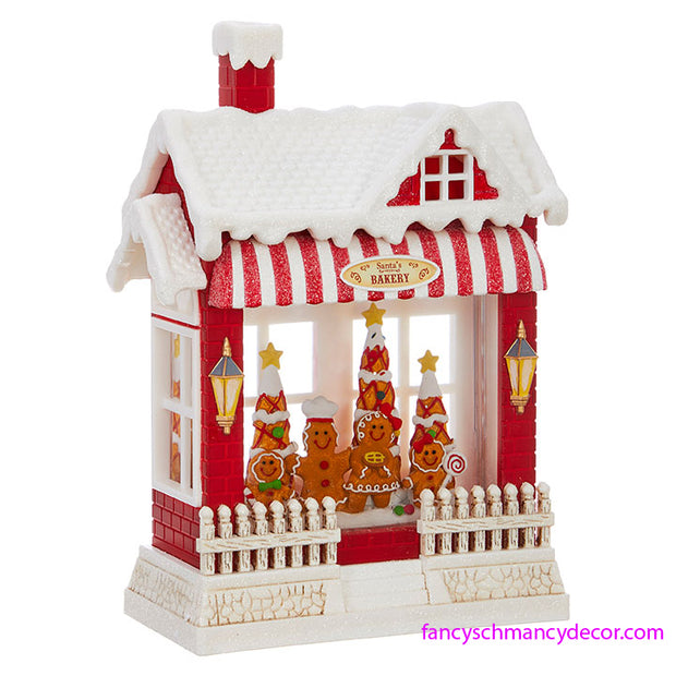 Gingerbread Family Lighted Water House by RAZ Imports