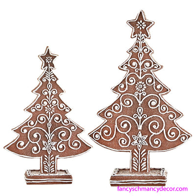 Gingerbread Tree Set by RAZ Imports