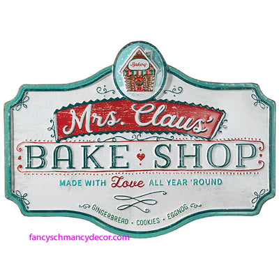 Mrs. Claus' Bake Shop Sign by RAZ Imports