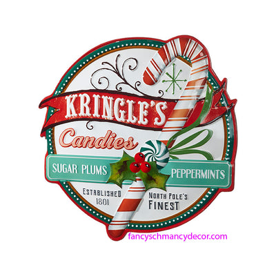 Kringle's Candies Sign by RAZ Imports