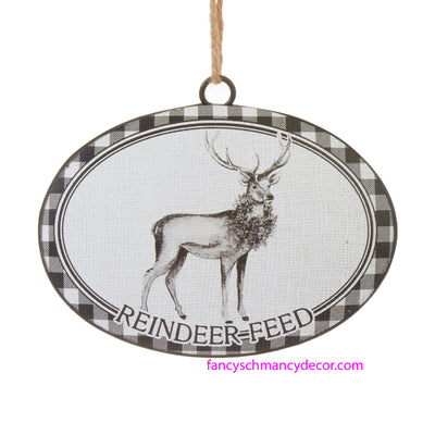 6" Reindeer Feed Disc Ornament by RAZ Imports