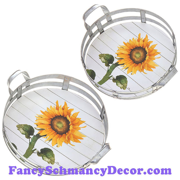 Sunflower Tray by RAZ Imports