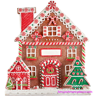 13.5" Flat Gingerbread House by RAZ Imports