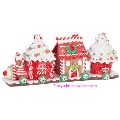 14.5" Gingerbread Train by RAZ Imports