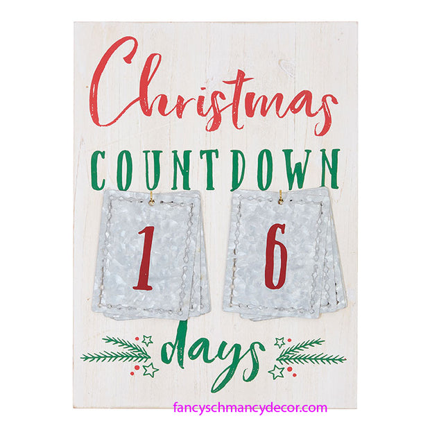 15.75" Christmas Countdown Advent Calendar by RAZ Imports