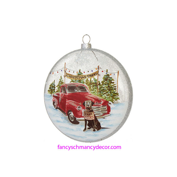 4.75" Tree Lot Disc Ornament by RAZ Imports