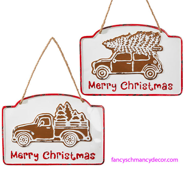 13.25" Gingerbread Car or Truck Ornament by RAZ Imports