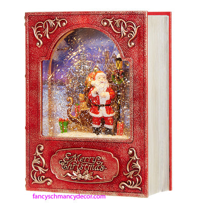 Santa Lighted Water Book by RAZ Imports