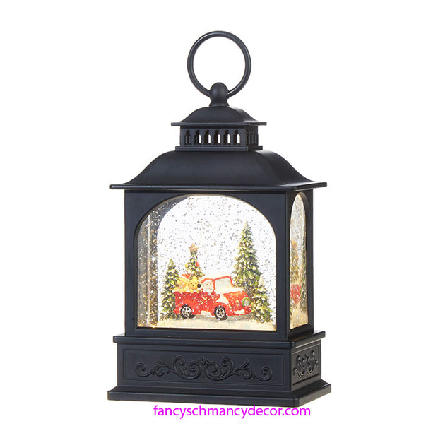 Dogs in Truck Lighted Water Lantern by RAZ Imports