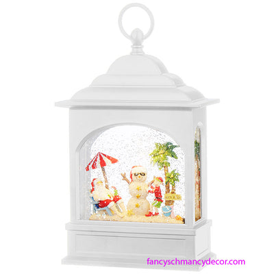 Santa on Vacation Lighted Water Lantern by RAZ Imports