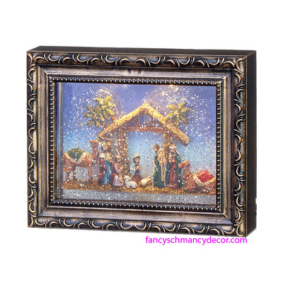 Nativity Lighted Water Picture Frame by RAZ Imports