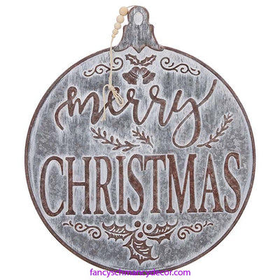 19" Merry Christmas Ornament by RAZ Imports