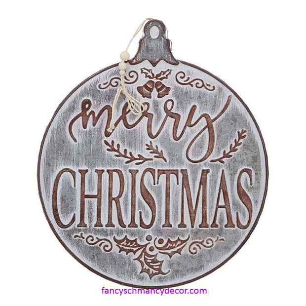 14.5" Merry Christmas Ornament by RAZ Imports